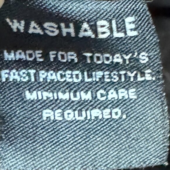 (S) LARRY LEVINE Stretch Black Jacket with Faux Leather Trim - Picture 10 of 11